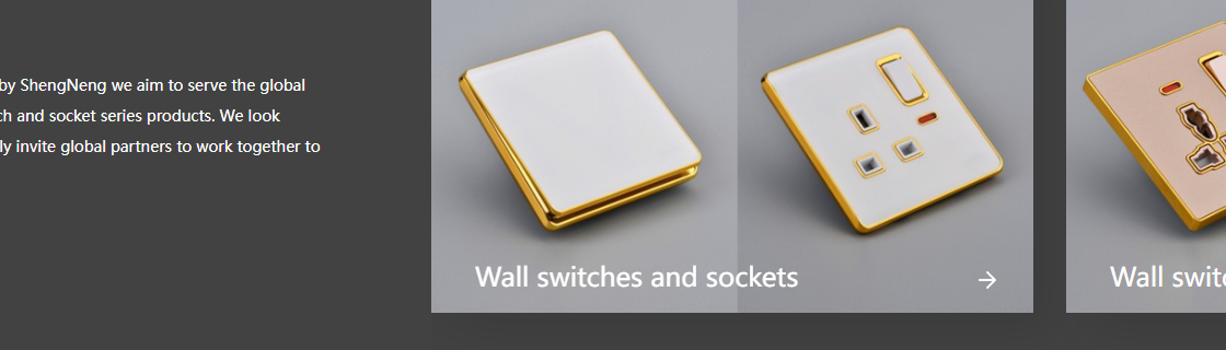 SENR wall switches and sockets