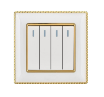 4 Gang 1 way wall switch